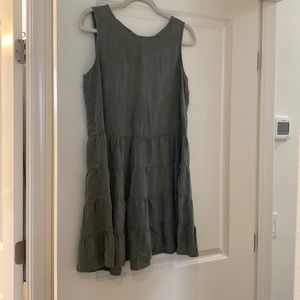 Linen Green Dress